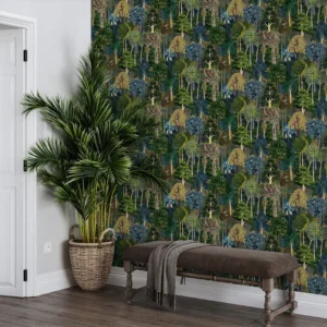 Heritage Tapete von marburg mit großem Damastmuster in edlem Finish